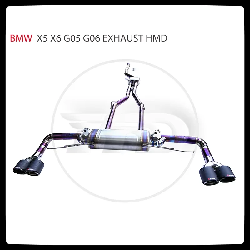 Выхлопная труба из титанового сплава HMD Catback подходит для BMW X5 X6 G05 G06 электронный