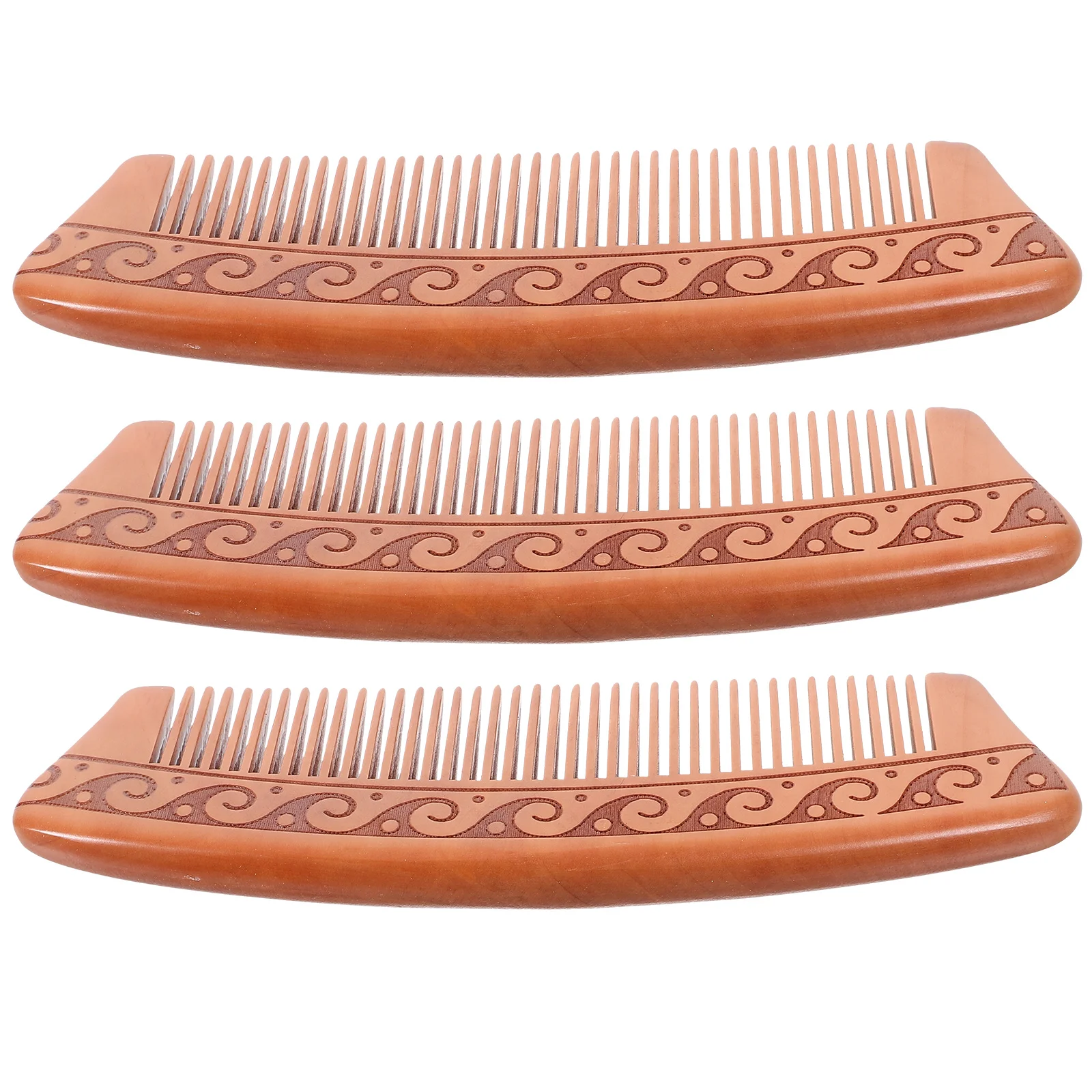 

3pcs Wooden Hair Combs Wood Hair Comb Wooden Comb No Static Comb Detangling Comb