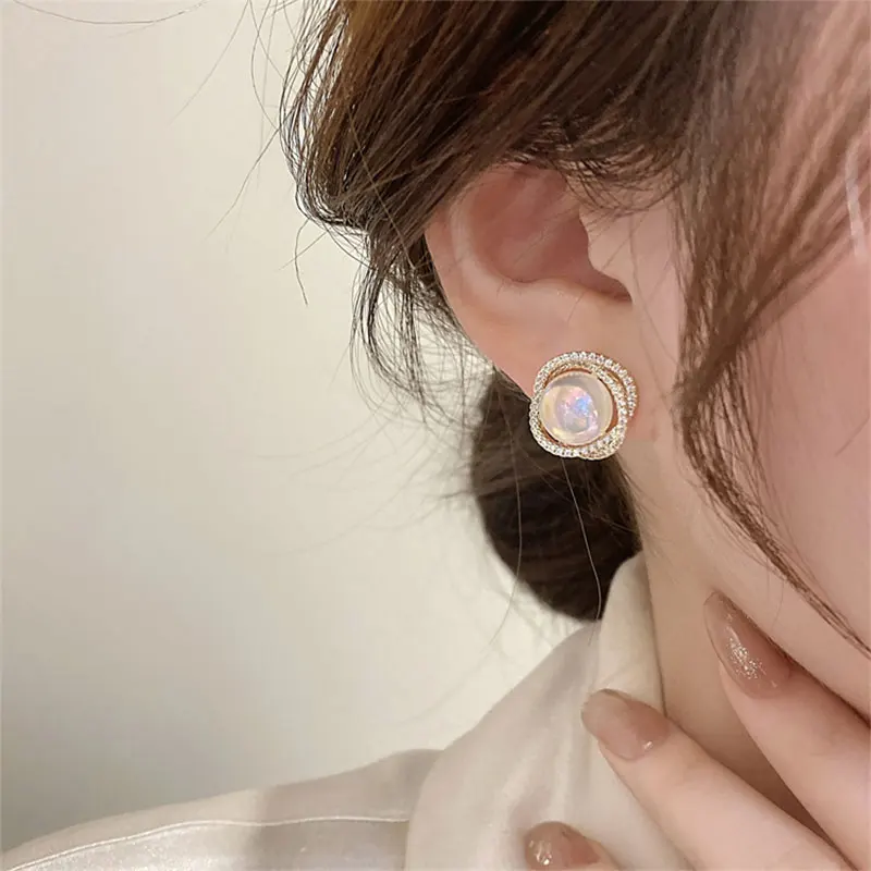Shiny Pearl Drop Dangle Earring Luxury Earrings for Women Vintage Jewelry Christmas Gift Accessories New in 2022 Trendy Women's