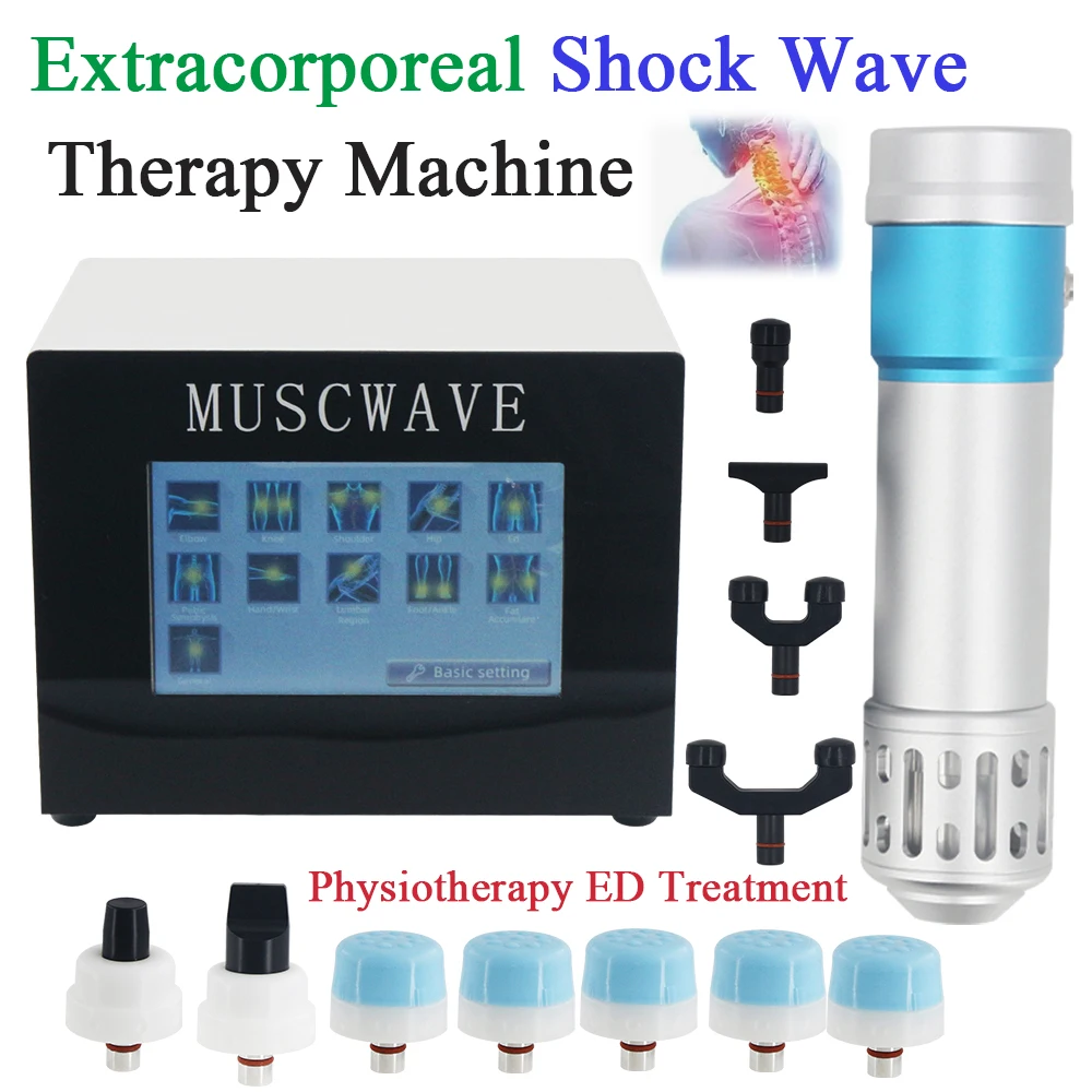 

New Extracorporeal Shock Wave Physiotherapy Chiropractic Shockwave Therapy Machine Gun 250MJ For Pain Relief ED Massager 2 In 1