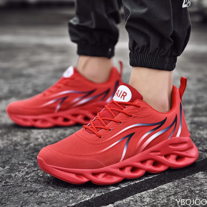 

Men Walking Shoes Men's Flame Printed Sneakers Shoes Comfortable Outdoor Mens Athletic Shoe 2022