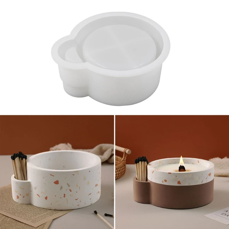 

DIY Silicone Candlestick Mold Handmade Crystal Cement Cup Candle Holder Cup 264E