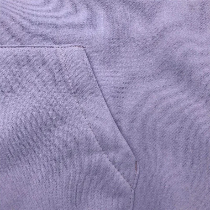 Kanye West светло-фиолетовая свободная толстовка с капюшоном для мужчин и женщин