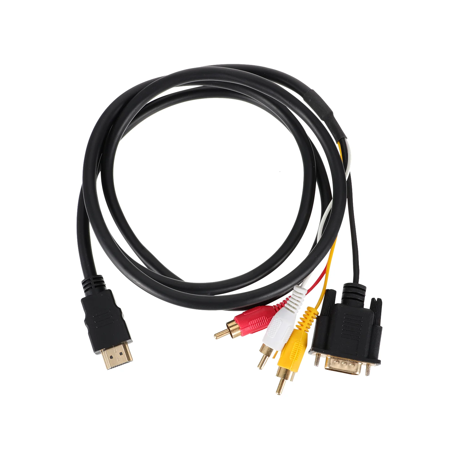 

1Pc High Definition Multimedia To VGA Connector Cable Audio Connecting Cable
