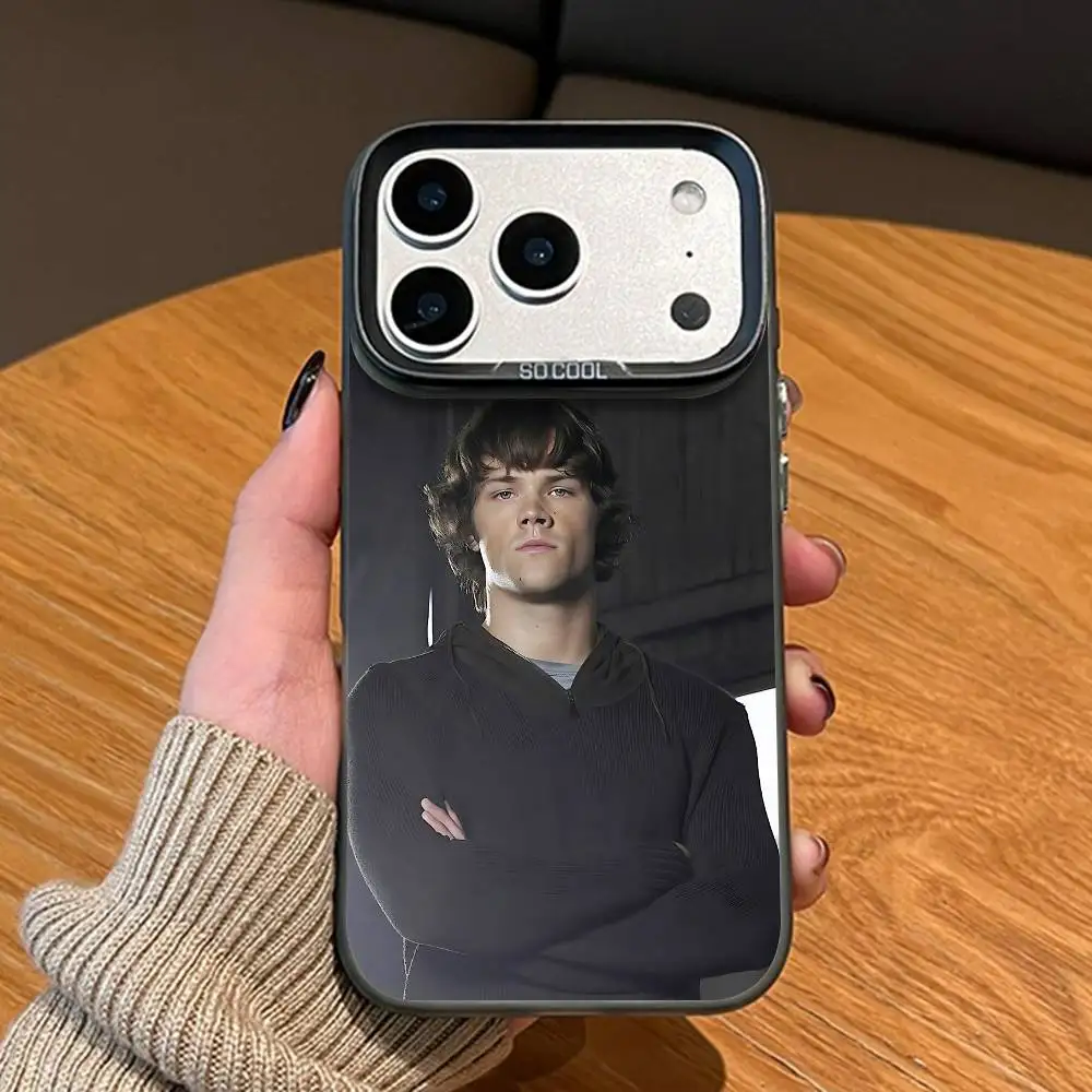 Чехол для телефона Sam J-Jared Padalecki, черный матовый, для iPhone 12, 11, 14, 13, 17, 16, 15 Pro Max, с большим вырезом для камеры (art.: 3920dad0bbb16) - 3920dad0bbb16