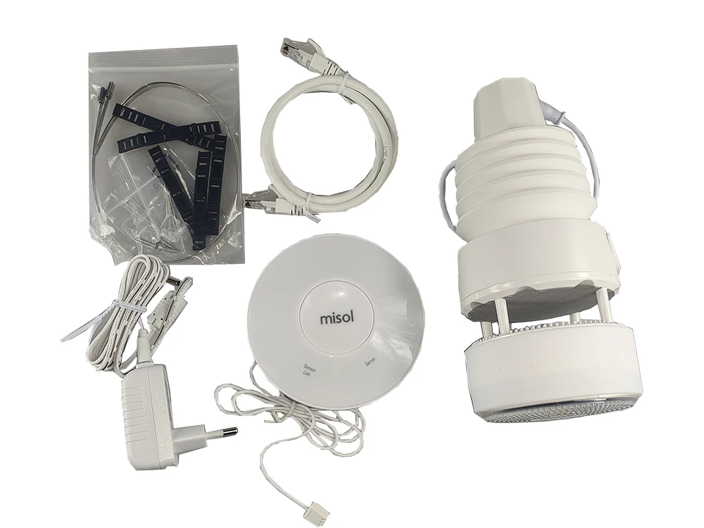 

Misol ultrasonic weather station smarthub WiFi Gateway wind speed wind direction rain temperature humidity