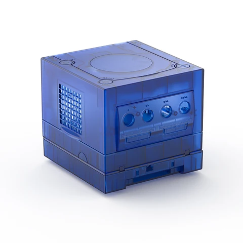 TicKnot прозрачный сменный чехол Drank Geen & Blue для Nintendo Gamecube, защитный чехол для игровой консоли NGC