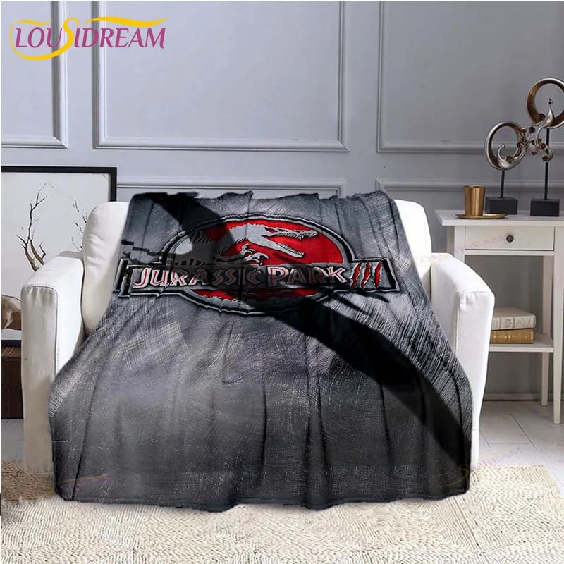 

Jurassic Park Soft Blanket Sublimation Cartoon Covered Blanket Bedding Flannel for Children and Adult Bedrooms Decor Acrylic