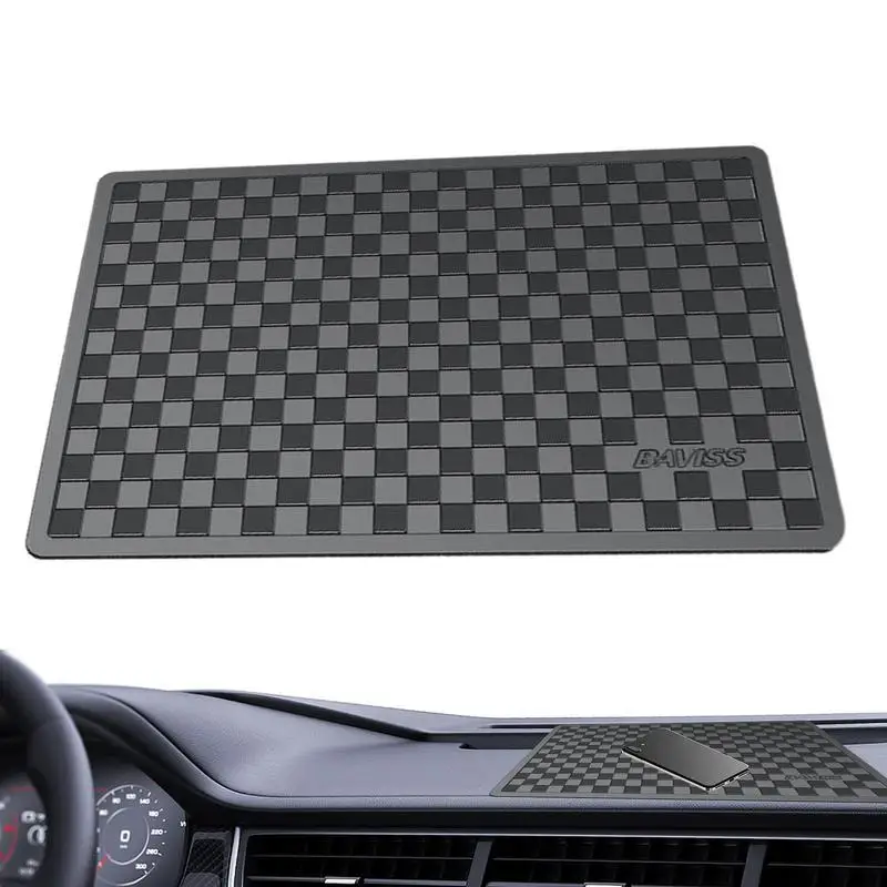 

Dashboard Mat For Car Washable Anti-Slip Cell Pads For Phone Key Holder Universal Dashboard Mat For Cell Phones Non-Slip Sticky