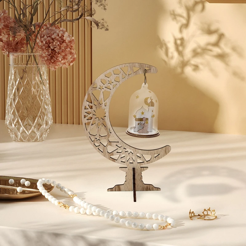 Исламский домашний декор луна дневная лампа украшения для дома домашнее