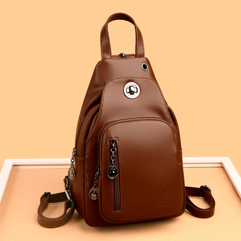 

Новинка 2023, высококачественные рюкзаки для покупок из мягкой натуральной кожи с несколькими карманами, простые рюкзаки с защитой от кражи для колледжа, Молодежные рюкзаки для девочек