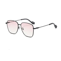 new sunglasses women gradient color fashion sunglasses metal large frame sunshade glasses female brand design shades