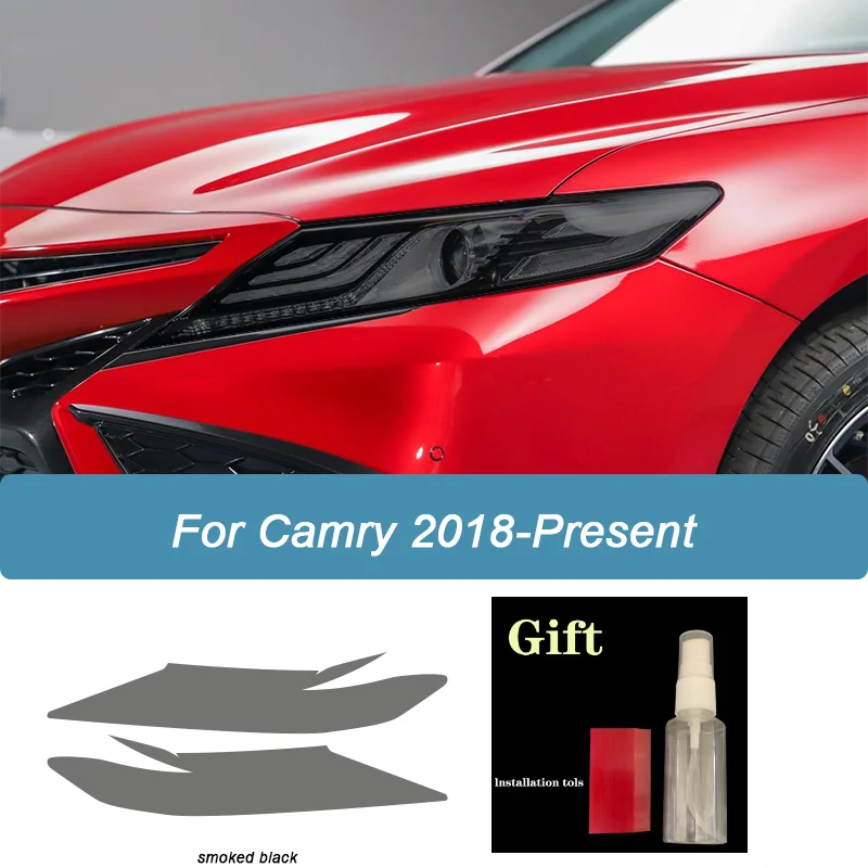 

Car Headlight Protective Film For Toyota Camry XV70 2018 2019 2020 2021 2022 Smoke Black Tint Wrap Vinyl Transparent TPU Sticker