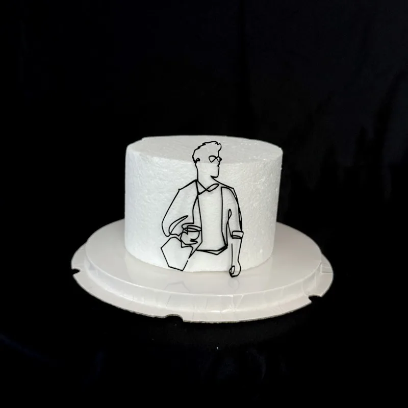 

Акриловый топпер для торта "Мужчина-гитарист" MJCakedecor