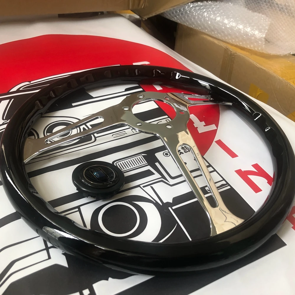 15-дюймовое классическое универсальное гоночное рулевое колесо Nardi ABS деревянное