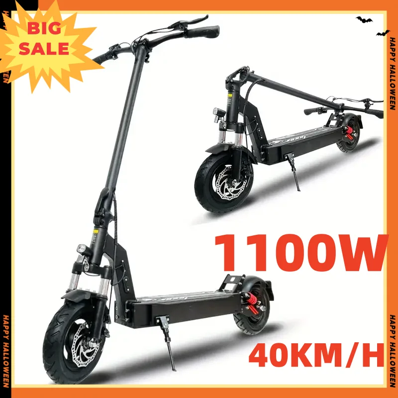 1100 Вт дальнего действия 40 км/ч 10-дюймовое колесо IPX5 складной внедорожный