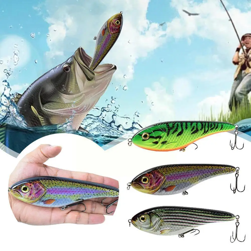 

Lures Big Swim Glidebait 12cm 53g Suspending 12cm 58g Sinking 15cm 107g Suspending Jerkbait For Northern Pike Perch Bass Mu R2C6