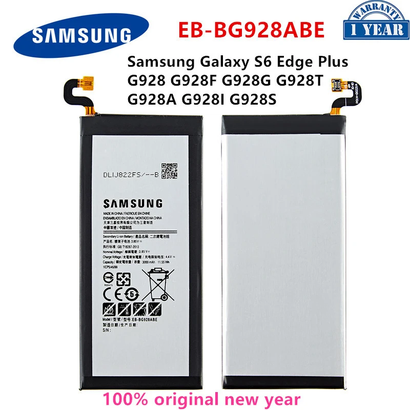 

SAMSUNG Orginal EB-BG928ABE 3000mAh Battery For SAMSUNG GALAXY S6 Edge Plus + G928 G928F G928G G928T G928A G928I G928S G9287