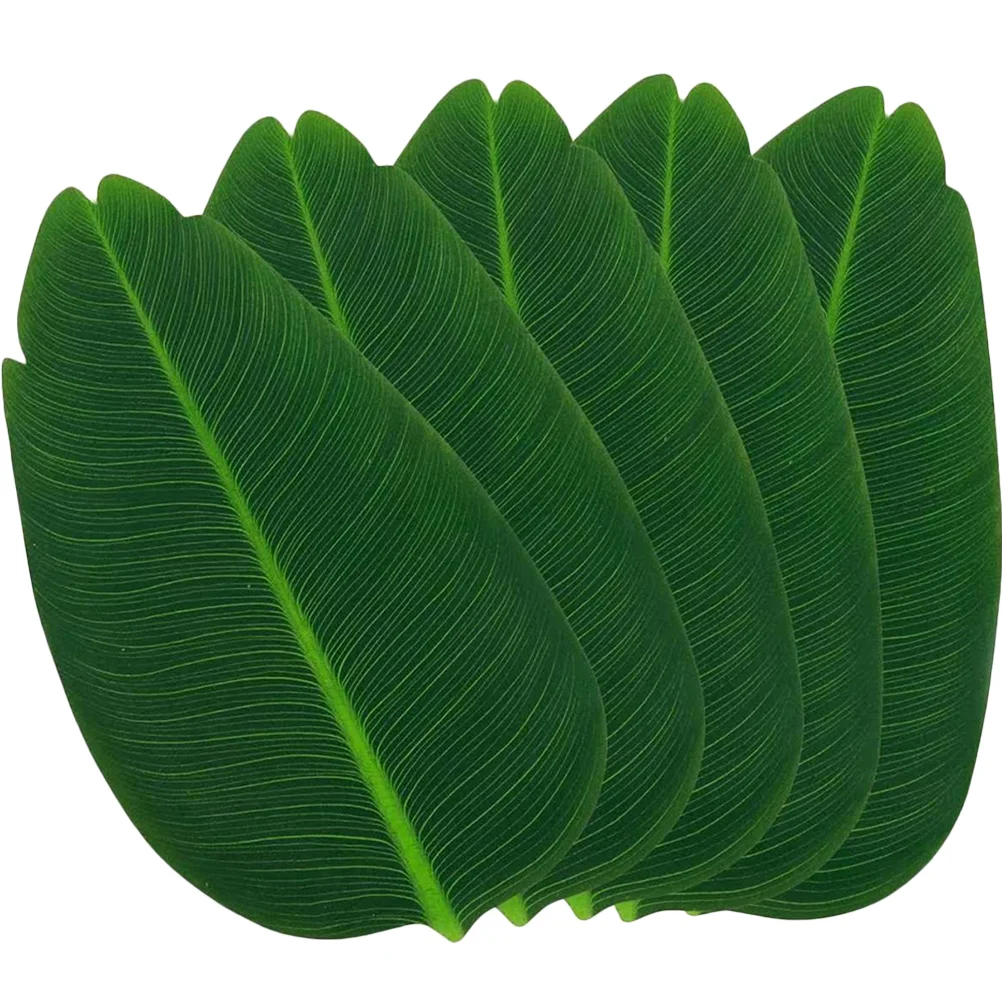 

5pcs Leaf Place Mats Leaf Placemats Adventure Theme Place Mats Dinning Table Mats