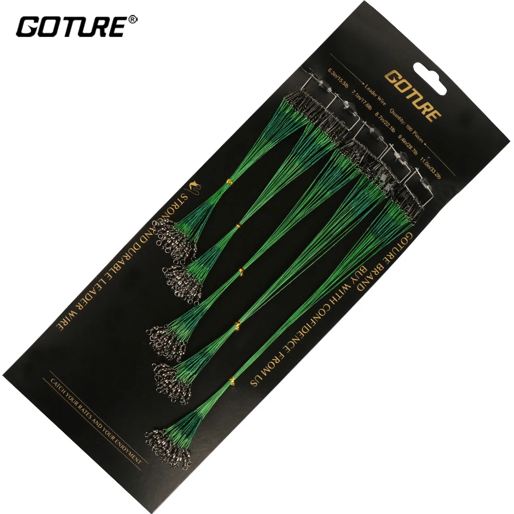 

Рыболовная леска Goture, поводок для приманки, из стали, 16/18/22/24/28 см