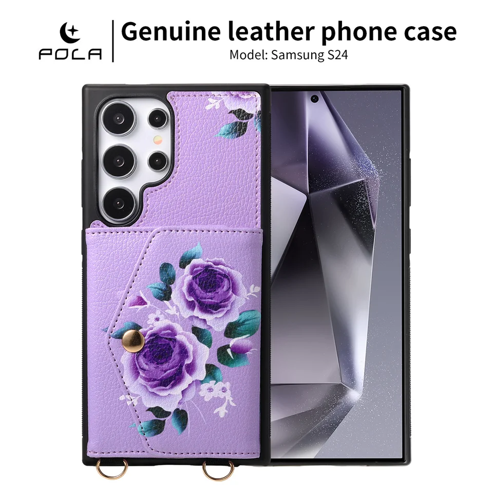 Кожаный чехол-кошелек для Samsung Galaxy s24 s23 Ultra plus