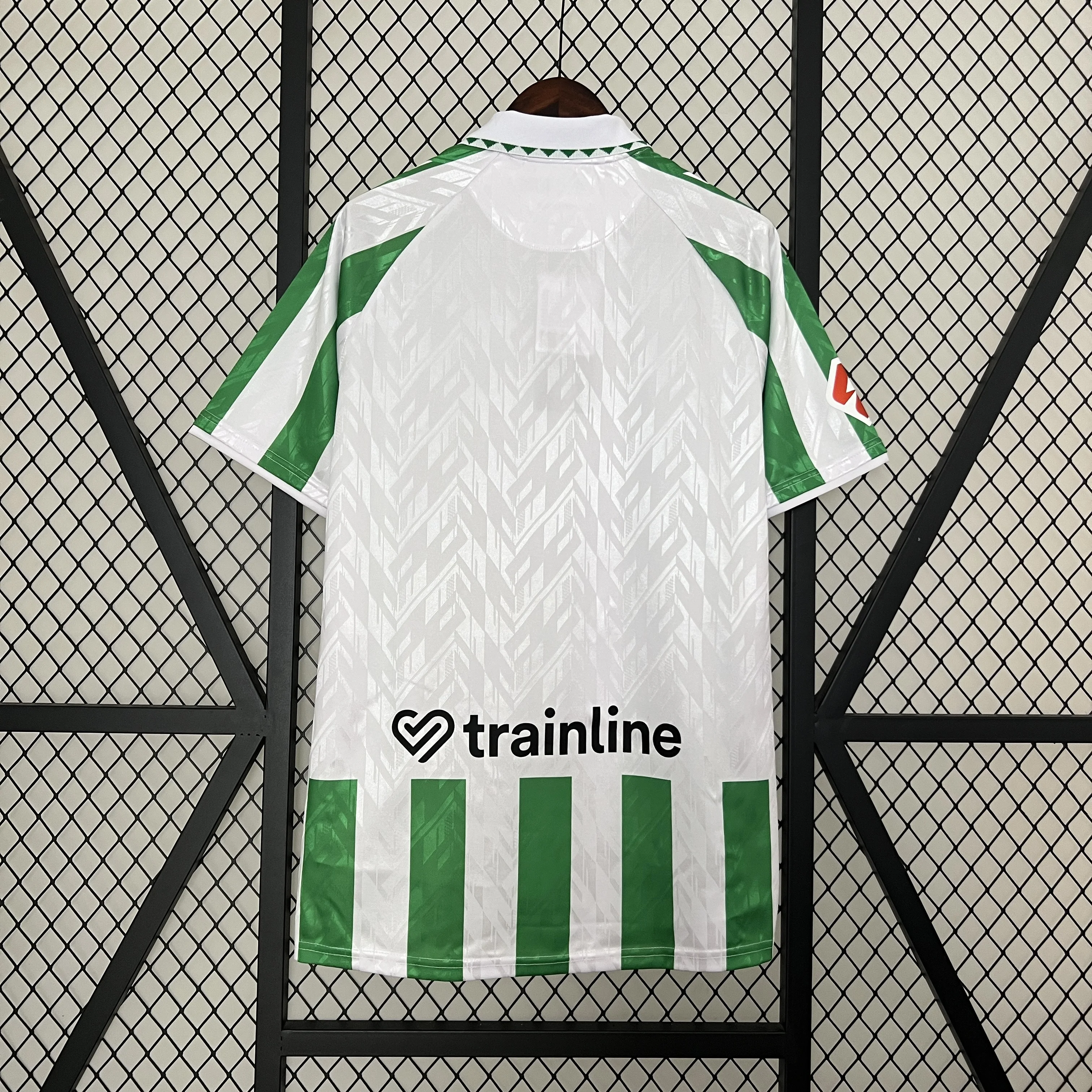 Белая быстросохнущая одежда Betis Home 2024/25 тренировочные рубашки из настоящего CF