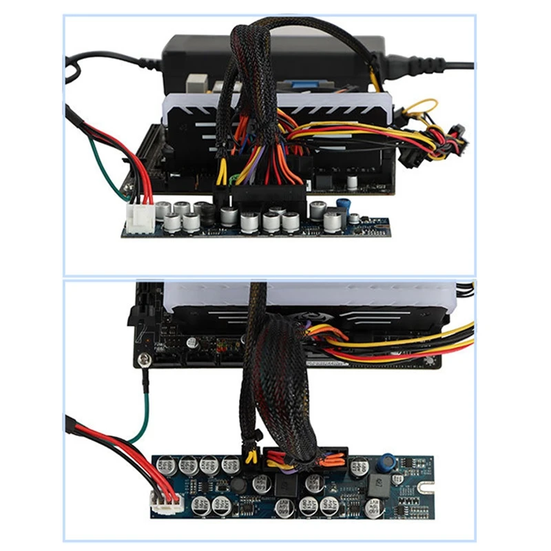 Фото Блок питания AB25 DC 12V 300W ATX Peak PSU Pico ATX Switch Mining PSU 24Pin MINI ATX для ПК, модуль питания 300W №1