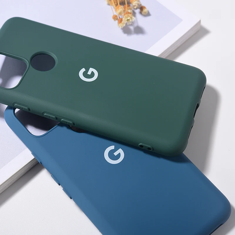 Чехол для Google Pixel 5 5A роскошный мягкий чехол телефона из жидкого силикона ТПУ