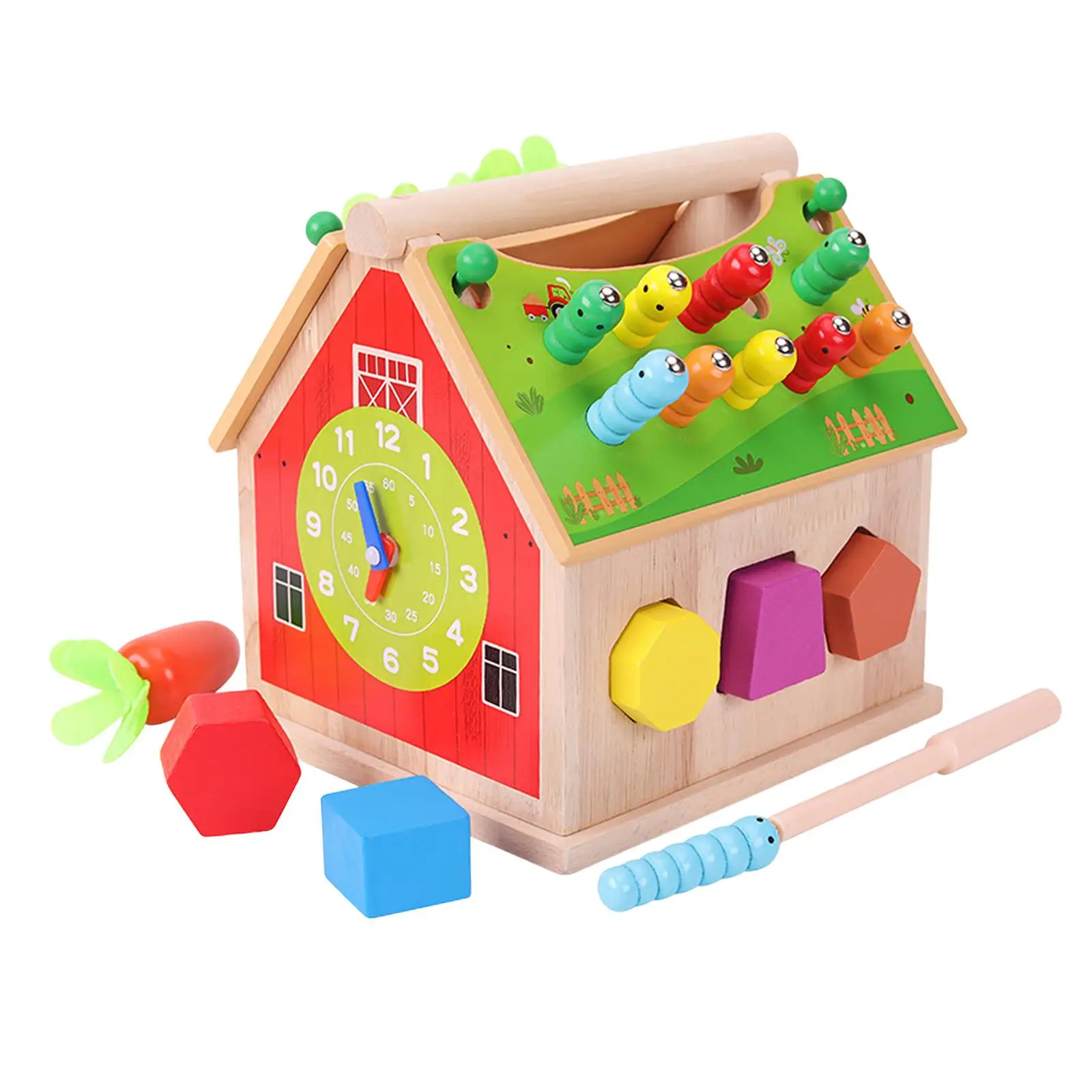 

Игрушка Монтессори для раннего развития, подходящая форма, сенсорные игрушки, деревянные колышки, головоломки для детей, детские головоломки для девочек