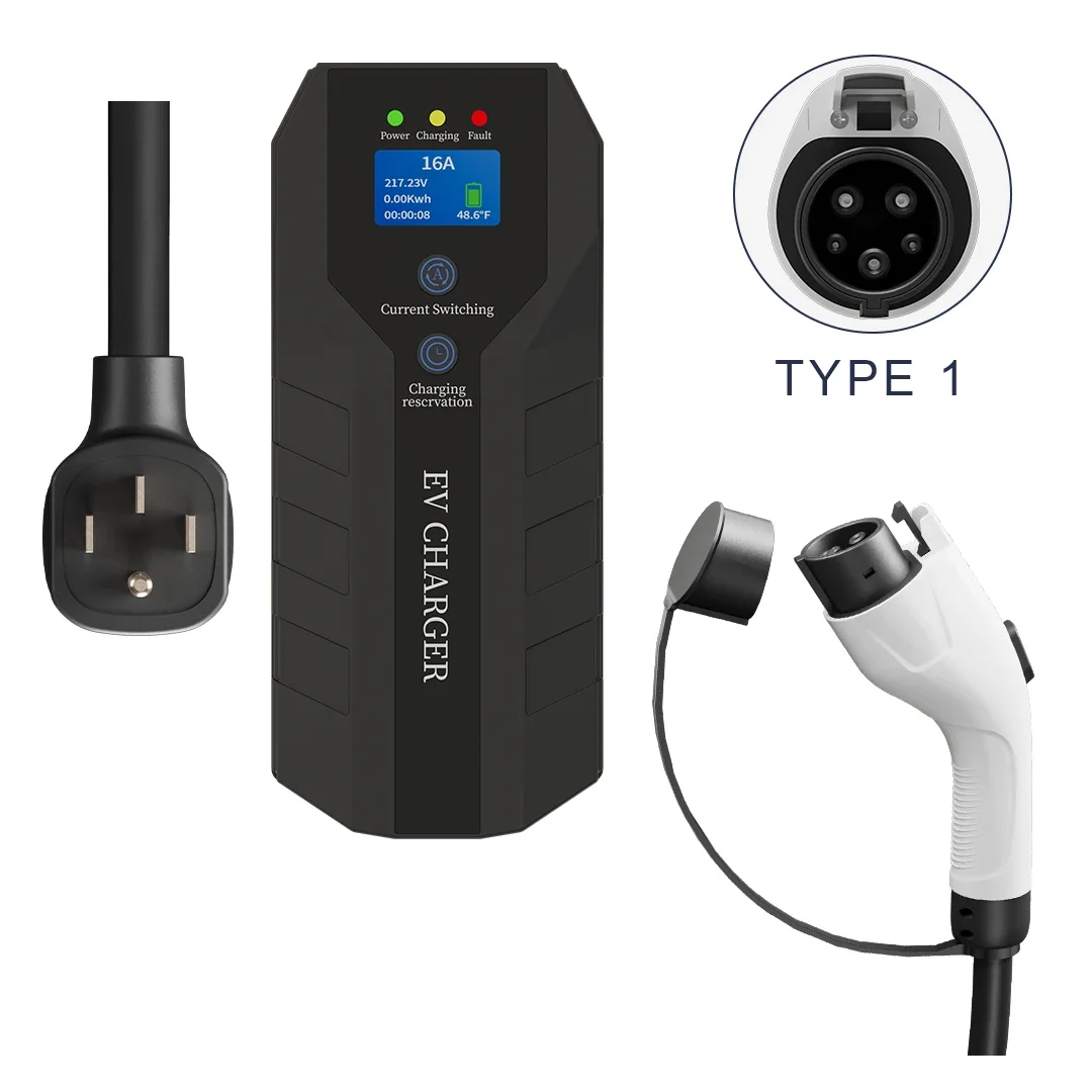 7Kw 32A Gbt тип 1 Тип 2 Ev зарядное устройство для электромобиля быстрая зарядка Evse