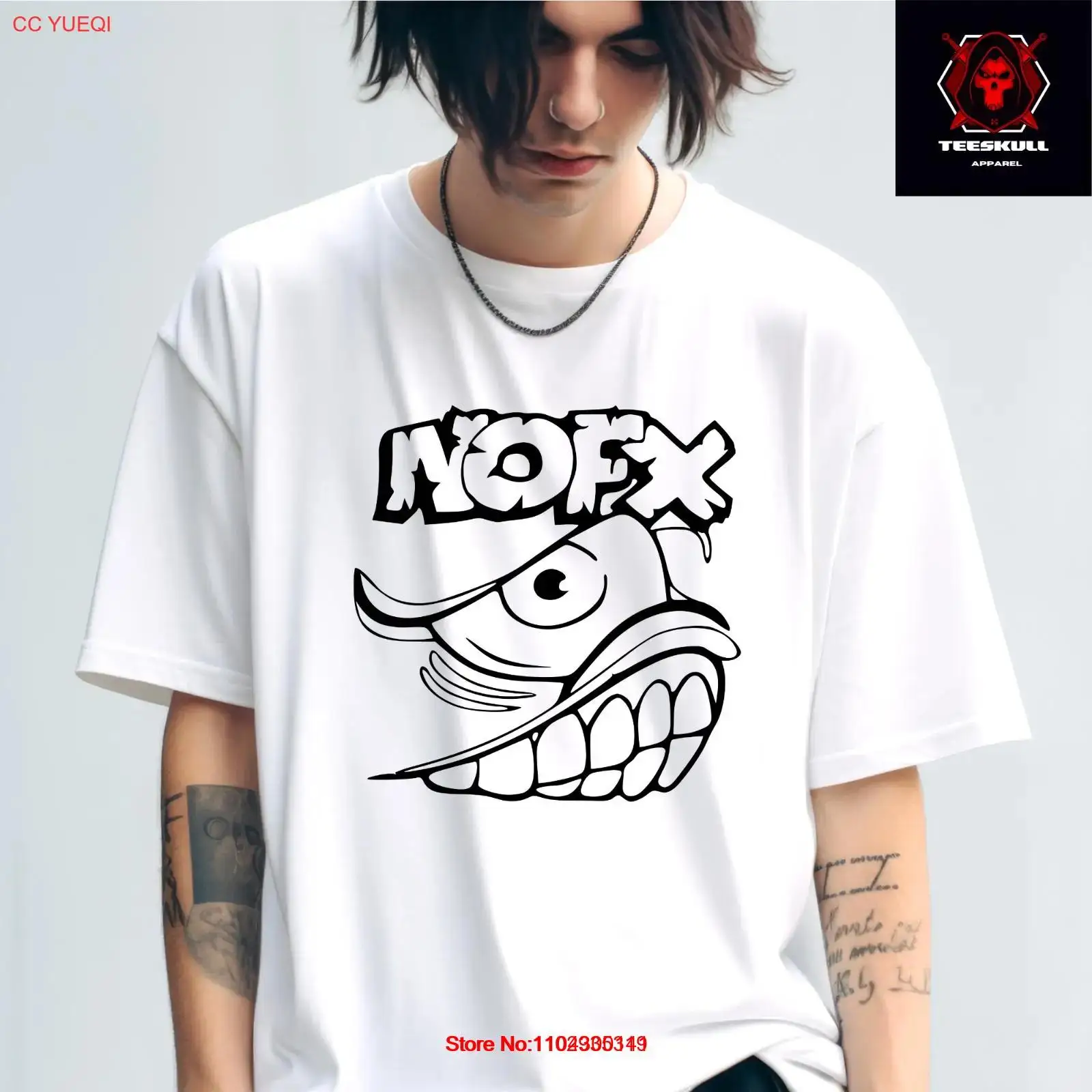 Футболка NOFX Punk Rock Band из плотного хлопка унисекс S-3XL