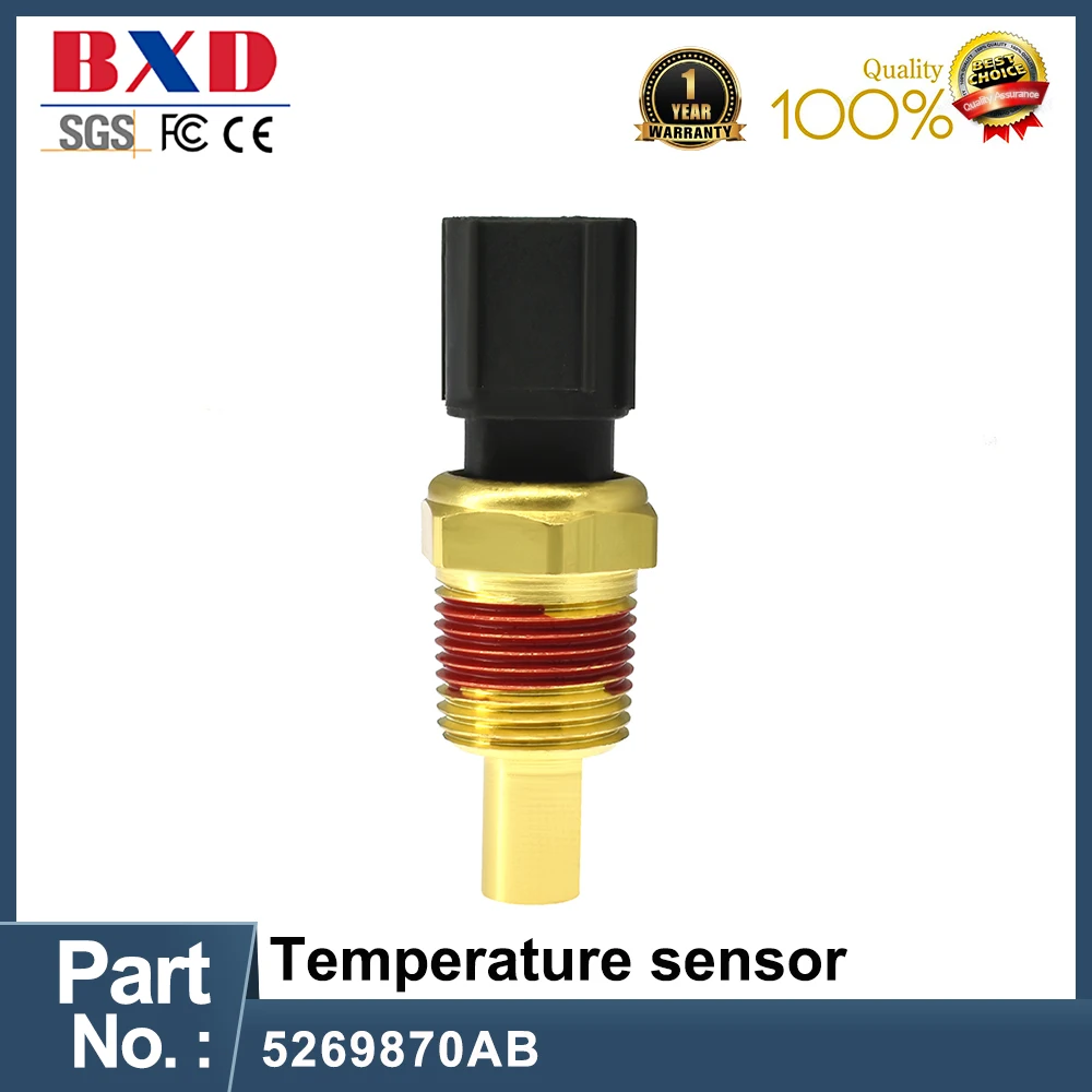 

Coolant Temp Temperature Sensor 5269870AB Water Sender Control Switch ECT For 01-13 Chrysler Dodge Jeep Plymouth