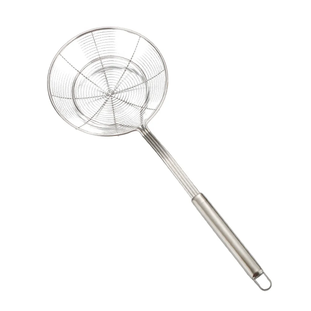 

Spider Strainer Skimmer Stainless Steel Frying Oil Strainer Mesh Colander Ladle Spoon for Kitchen Pasta Spaghetti Noodle 14cm