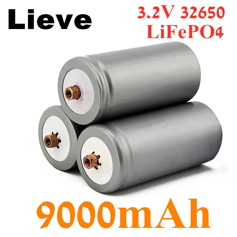 

32650 battery 9000mAh 3.2V lifepo4 Rechargeable Battery Professional Lithium Iron Phosphate Power Battery with screw