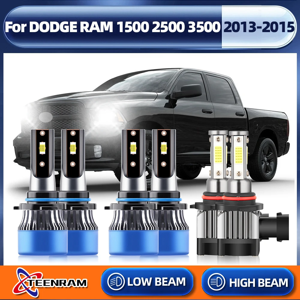 

9005 9012 Led Headlight Canbus 40000LM 12V 6000K Turbo Car Light Auto Fog Lamp For DODGE RAM 1500 2500 3500 2013 2014 2015