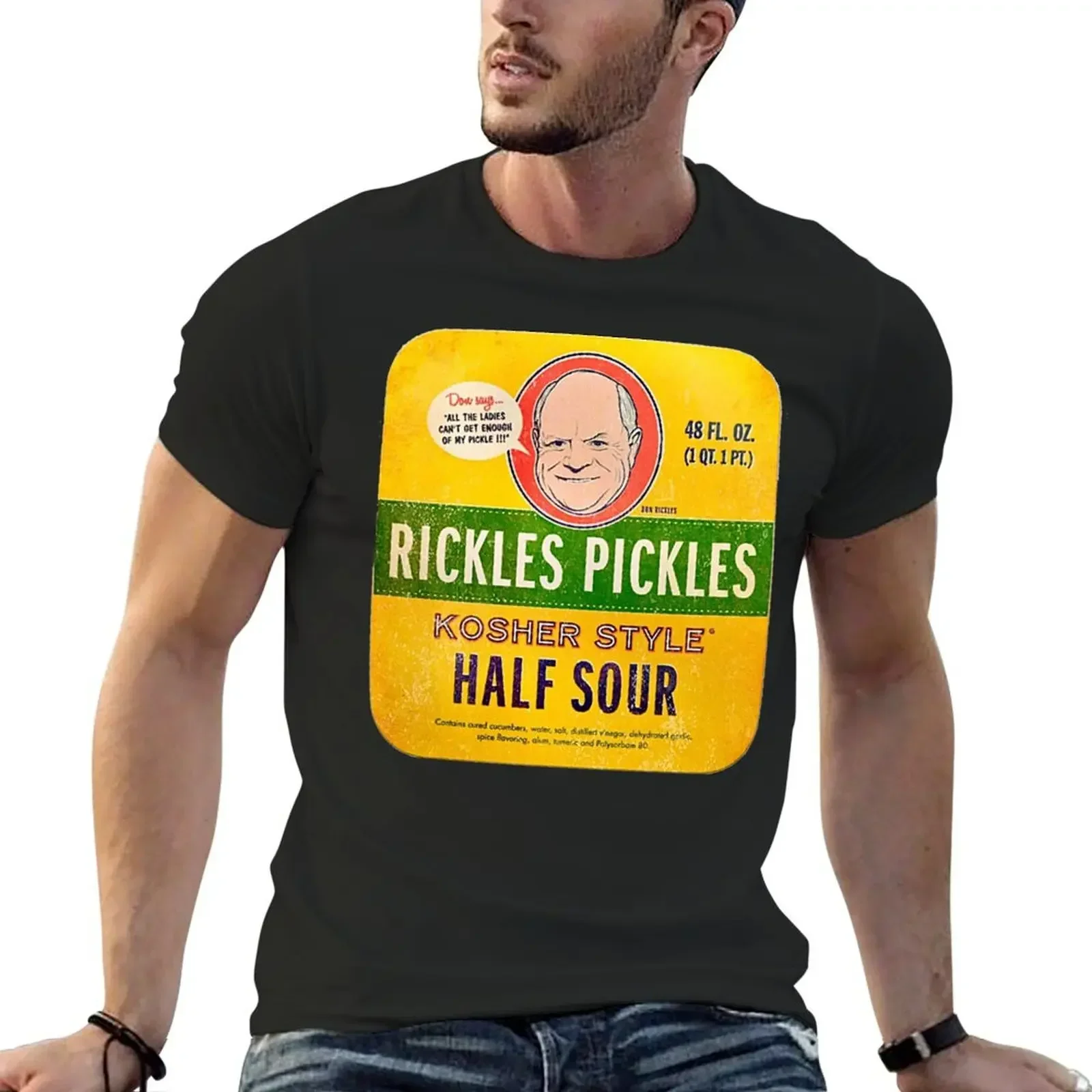 Футболка Don Rickles' Pickles летние топы винтажные футболки мужская футболка