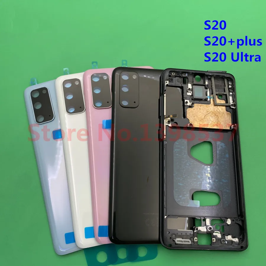 

Original Complete Parts Case For Samsung Galaxy S20 G980 PLUS G985 Ultra G988 Back Cover Battery Door Middle Frame Full Housing