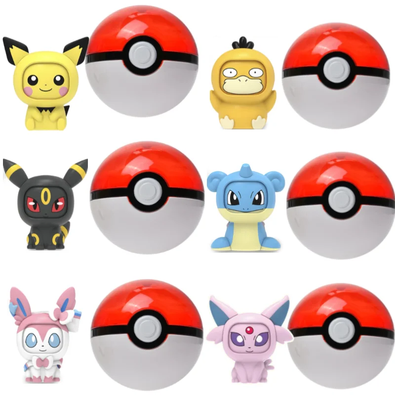 

New Pokemon Figures Emoji Switch Pichu Psyduc Lapras Espeon Sylveon Kawaii High Quality Doll Interesting Anime Pokemon Gift Toy