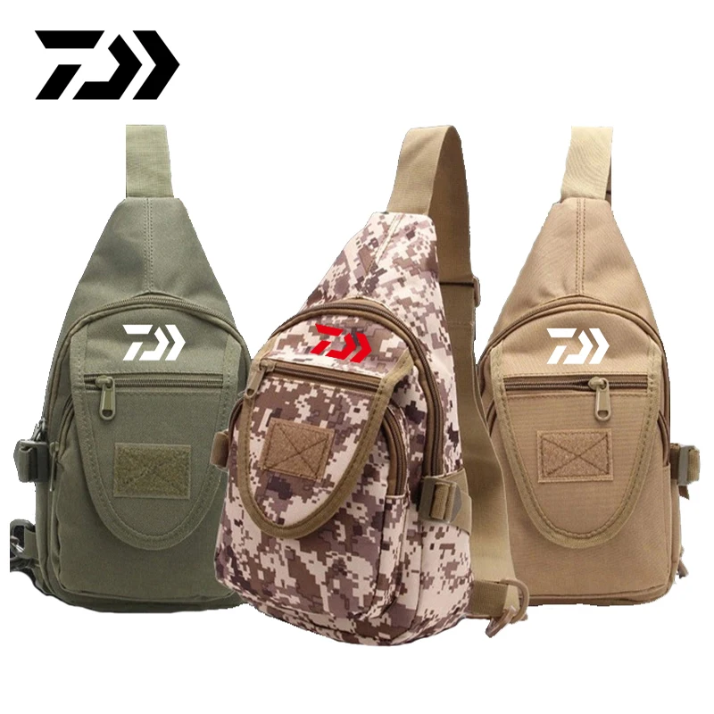 

2022 New Daiwa Multi-Purpose Outdoor Fishing Bag Men's Wear-resistant Waterproof Shoulder Crossbody Waist Pack Travel Sport Bags