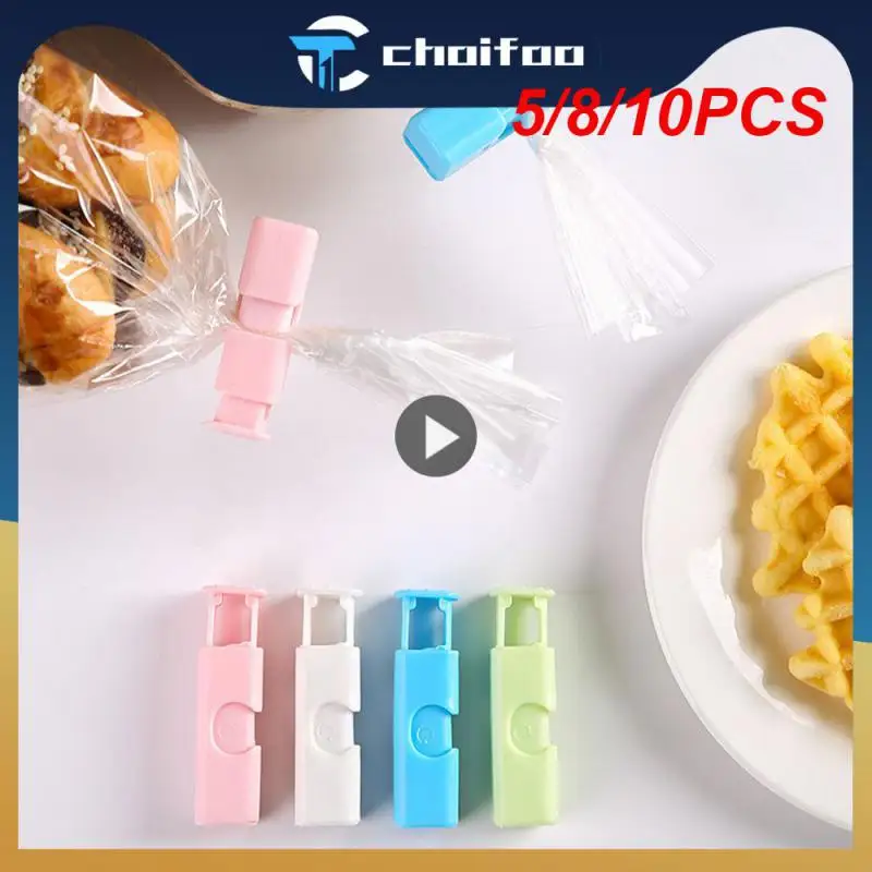 

5/8/10PCS Sealing Clip Moisture-proof Household Kitchen Snack Sealing Clip Fresh-keeping Press Clip Sealed Preservation