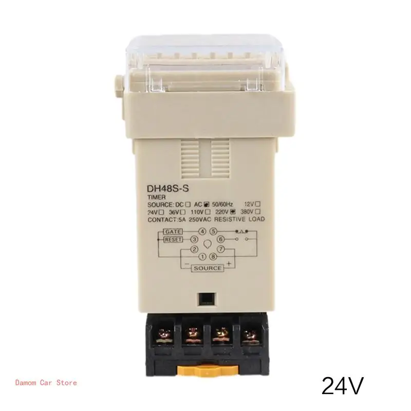 DH48S-S 0 1 с-990 ч 12 В 24 220 программируемый таймер SPDT с повторением цикла для реле