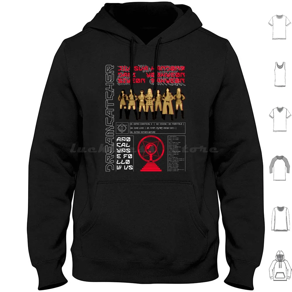 

Ловец снов «Vision», уличная одежда, толстовка, хлопок, Ловец снов с длинным рукавом, Kpop Jiu Siyeon Dami Yoohyeon Gahyeon