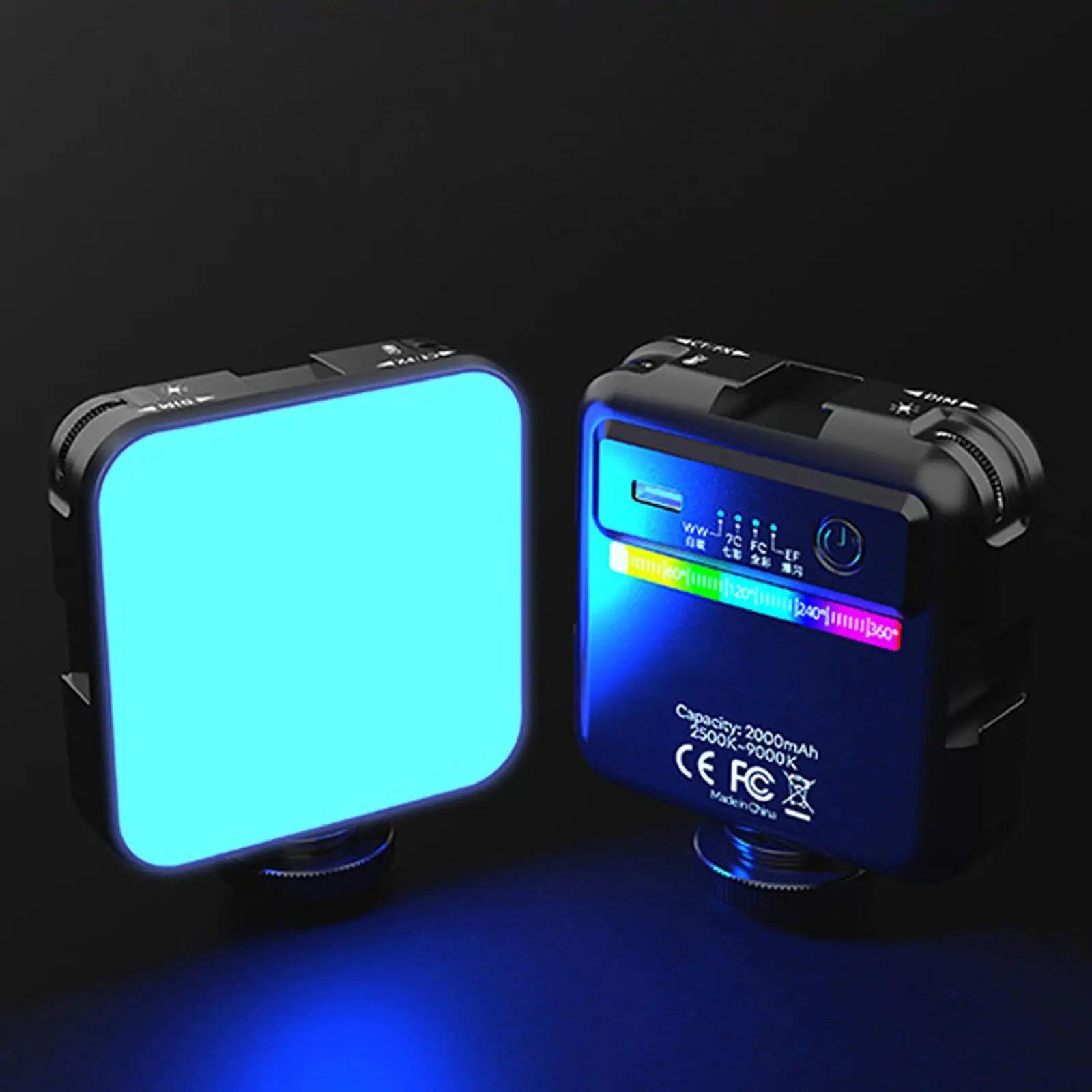 

RGB-подсветка для видеокамеры, с регулируемой яркостью