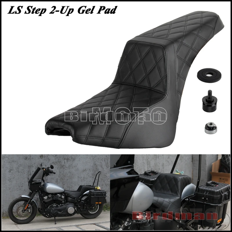 

For Harley Softail Motorcycle 2-Up Gel Pad Seat For Street Bob Slim FLSL Standard 114 FLDE FLHC FLHCS FLSL FXBBS FXST 2018-2022