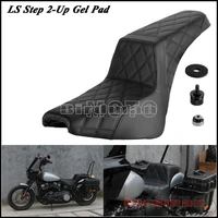 for harley softail motorcycle 2 up gel pad seat for street bob slim flsl standard 114 flde flhc flhcs flsl fxbbs fxst 2018 2022
