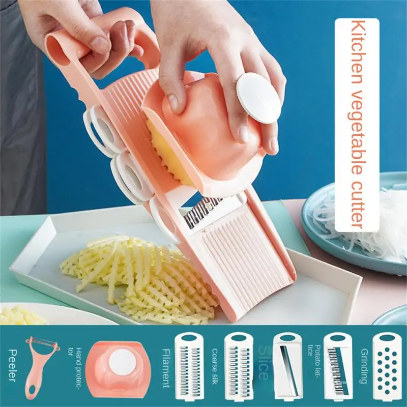 

Multi-functional Vegetable Chopper Julienne Cutter Vegetable Slicing Cutter Stainless Steel Blade Long Fruit Graters
