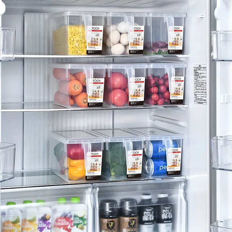 large fridge food organizer storage box refrigerator storage bin kitchen pantry cabinet storage box large fridge food container free global shipping