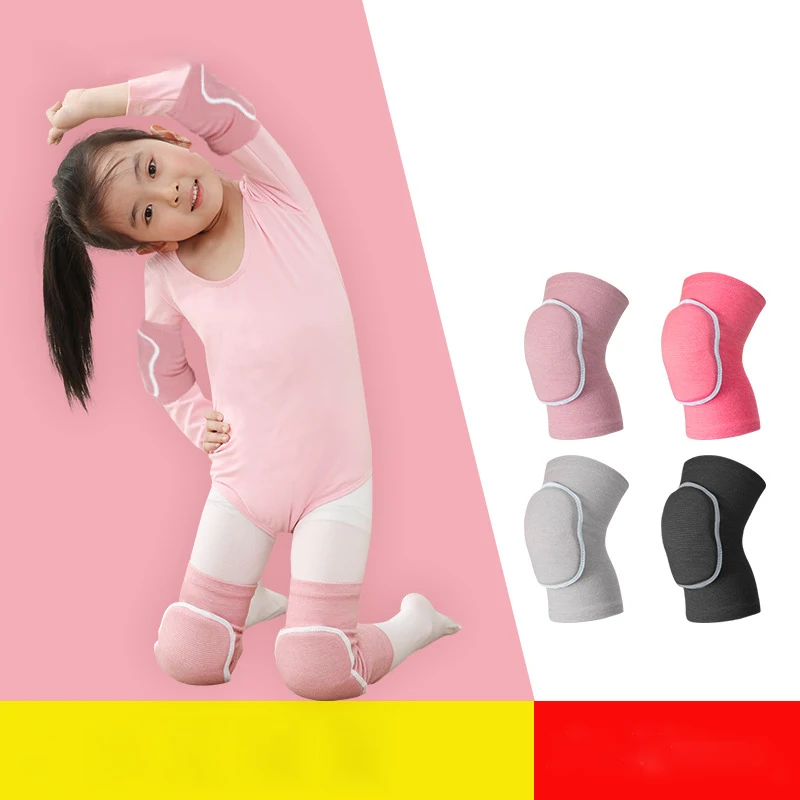 

Summer Children Sport Kneepad Sponge Compression Knee and Elbow Support Gym Dance Yoga Volleyball Basketball Squat Knee Pads