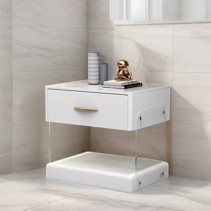 Круглый прикроватный столик с тумбочкой дизайн в ассортименте