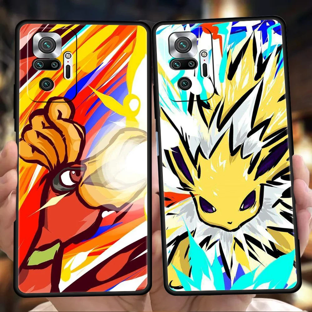 

BANDAI Pokemon Phone Case For Redmi Note 10 11 Pro K40 Gaming 11T 9T 7 8 8T 9 8A 9A 9C 9S Pro Soft Shockproof Shell Fundas Coque